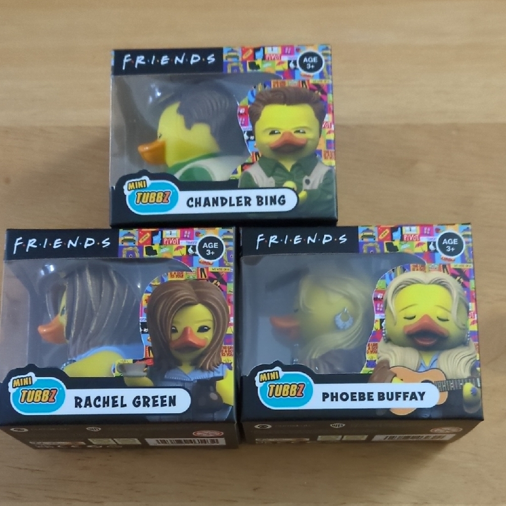 FRIENDS Mini Tubbz Rubber Ducks (3 Total)
